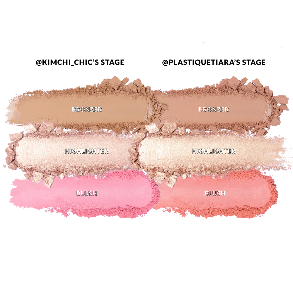 KIMCHI X PLASTIQUE NUDE SENSATION: BLUSH, BRONCER & HIGHLIGHTER PALETTE