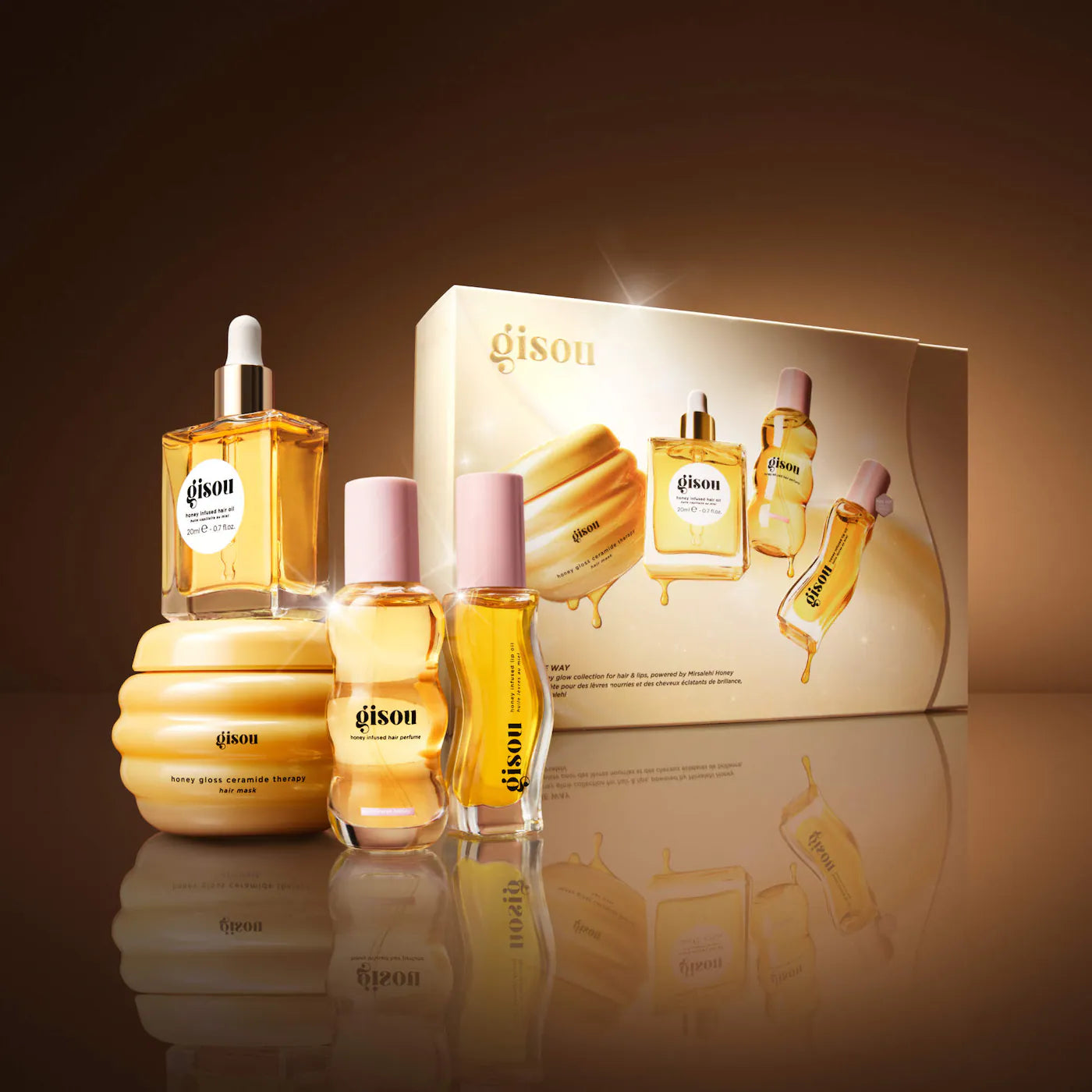 GLOW ALL THE WAY HAIR AND LIP LIP GIFT SET