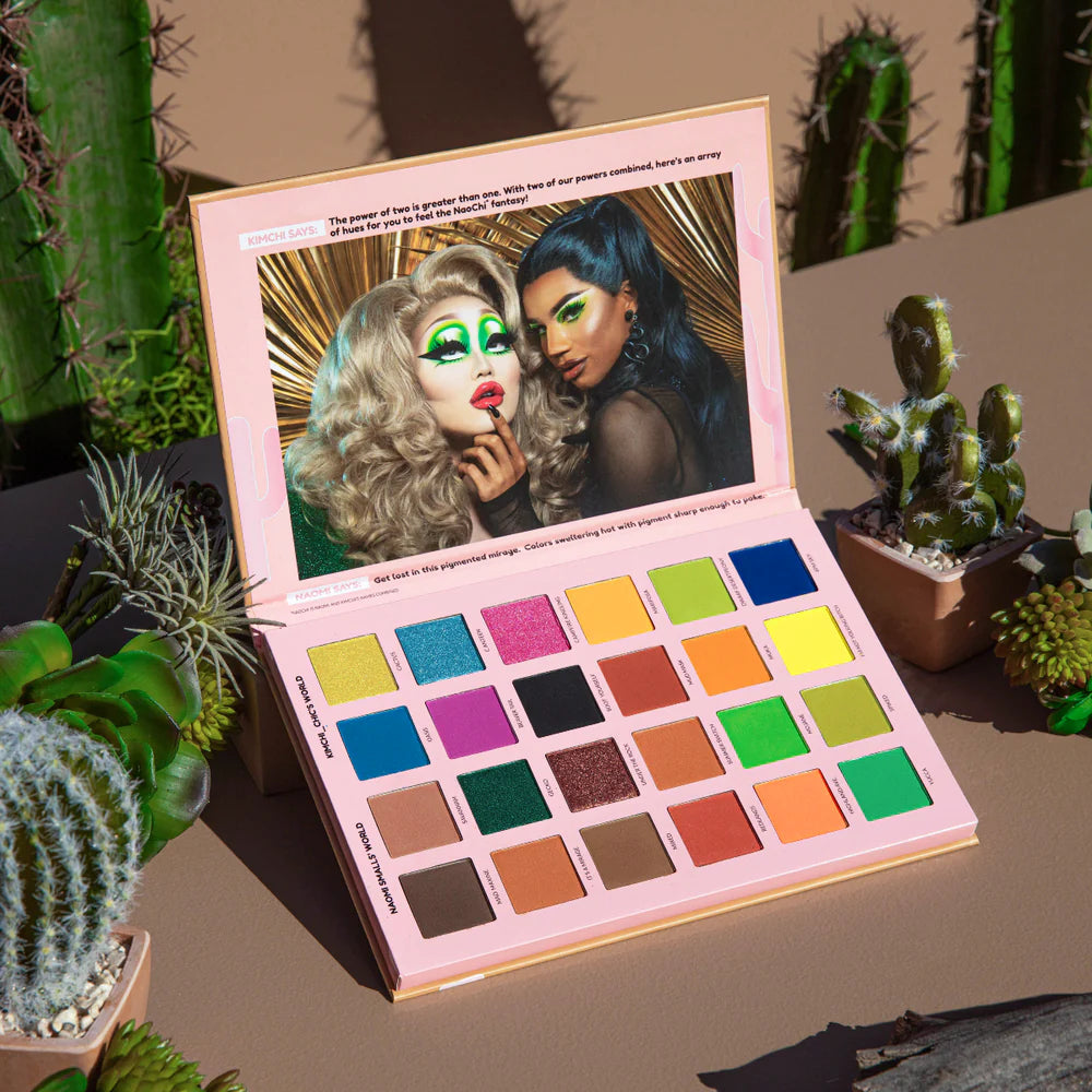 KIMCHI X NAOMI SMALLS: 2 QUEENS IN 1 DESERT MAD MAXINE, SOOT YOURSELF PALETTE