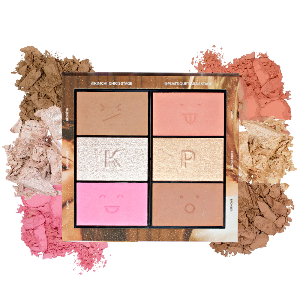 KIMCHI X PLASTIQUE NUDE SENSATION: BLUSH, BRONCER & HIGHLIGHTER PALETTE