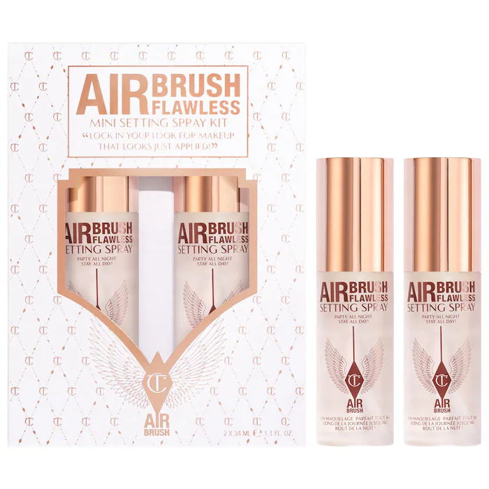 MINI AIRBRUSH FLAWLESS SETTING SPRAY DUO SET (FIJADOR)