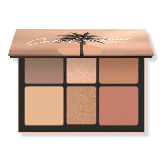 CALI CONTOUR BLUSH, HIGHLIGHTER & BRONZER FACE PALETTE