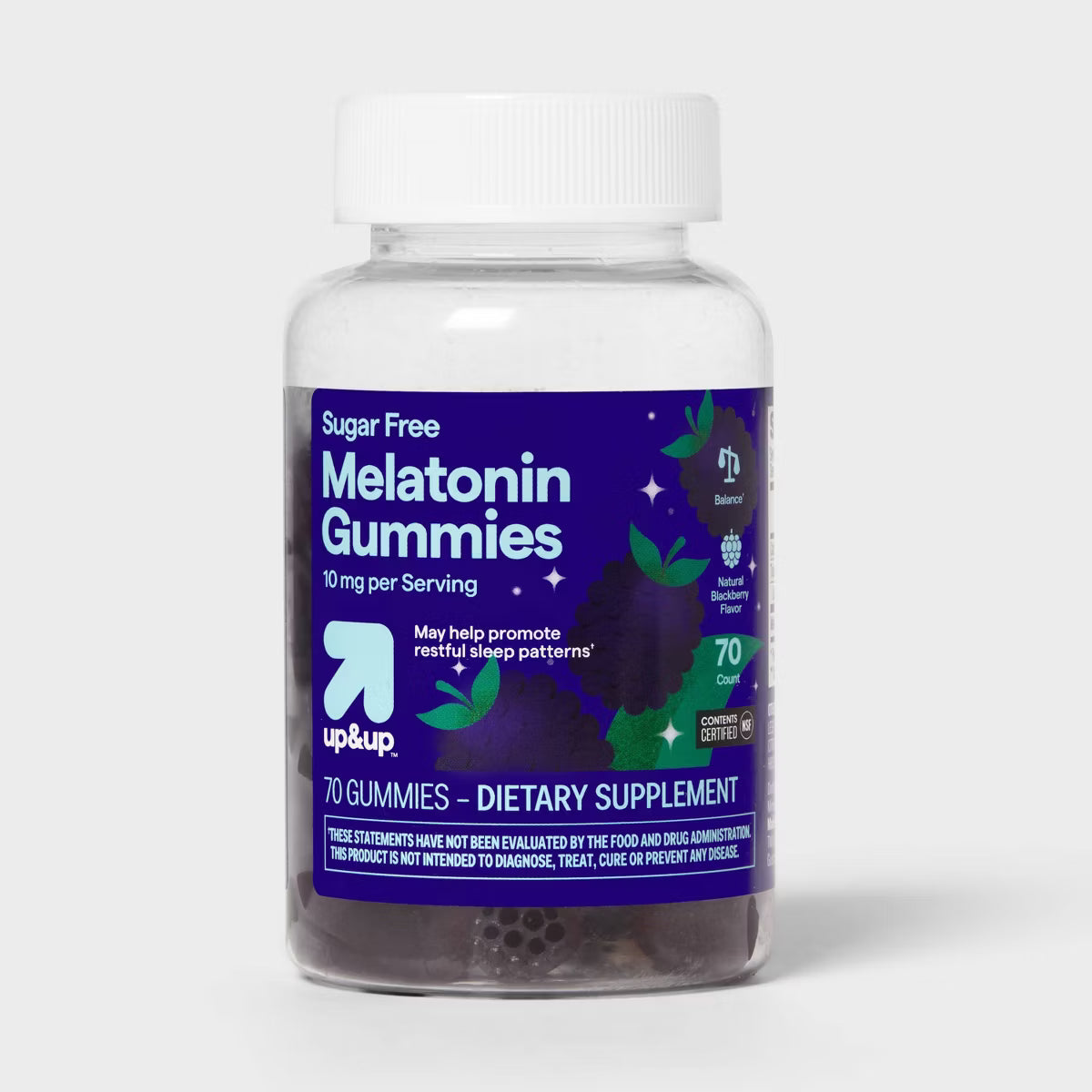 MELATONIN GUMMIES 10MG BLACKBERRY