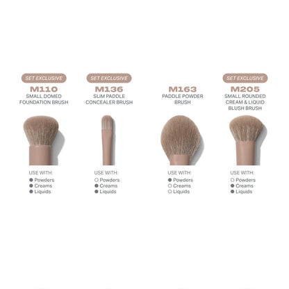 ICED MOCHA 4-PIECE BRUSH SET