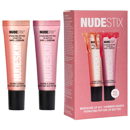 NUDE GLOW HYDRATING PEPTIDE LIP BUTTER DUO SET