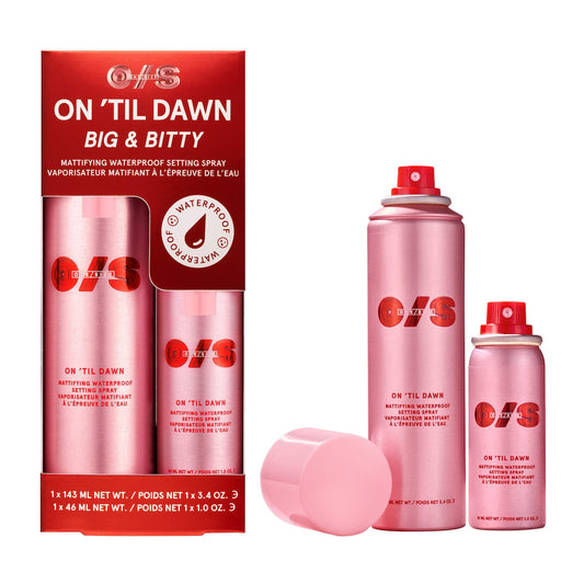 ON'TIL DAWN MATTIFYING WATERPROOF SETTING SPRAY BIG & BITTY DUO