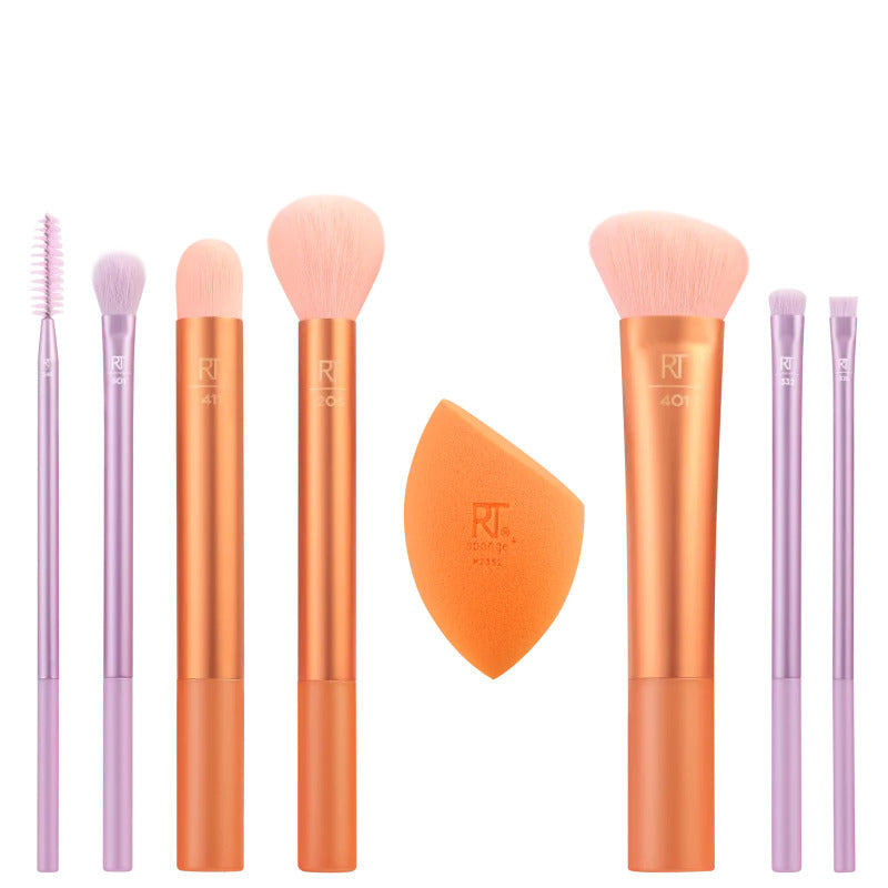 REAL TECHNIQUES LEVEL UP MAKEUP BRUSH + BLENDING SPONGE SET