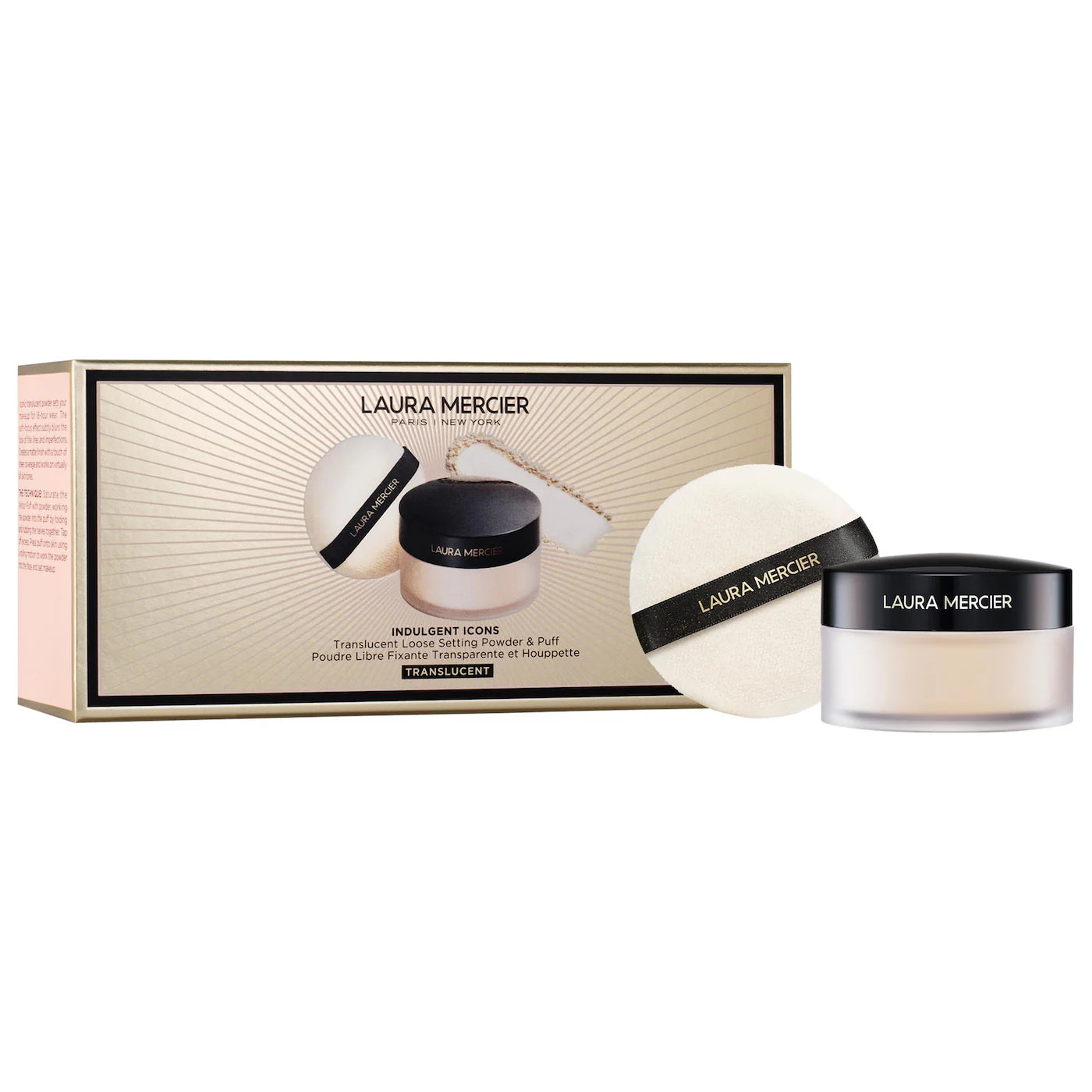 TRANSLUCENT LOOSE POWDER & VELOUR PUFF DUO GIFT SET