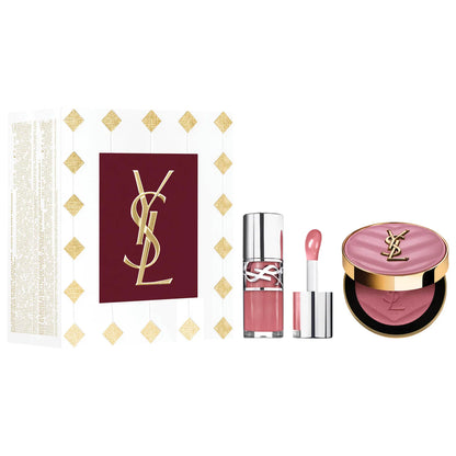 YSL ICONIC PINK LIP GLOSS & BLUSH