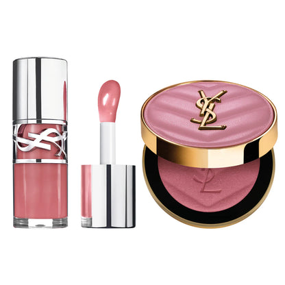 YSL ICONIC PINK LIP GLOSS & BLUSH